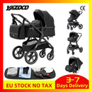 Baby Stroller 3 in 1 Easy Folding Multifunctional Stroller Travel Portable Baby Carriage Safety Seat EU Standard Free Shipping