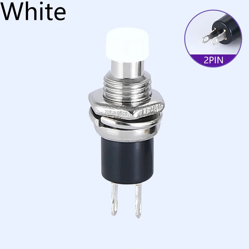 1/6 PCS,7MM,Mini Round Momentary Push Button Switch Press The Self-Reset,Normally Open 1NO,Normally Closed 1NC,Micro Switchs