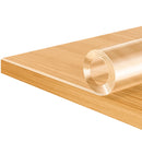 PVC 2mm Transparent Table Film Rectangular Crystal Clear Tablecloth Waterproof Protector Cover for Home Dining Restaurant Table