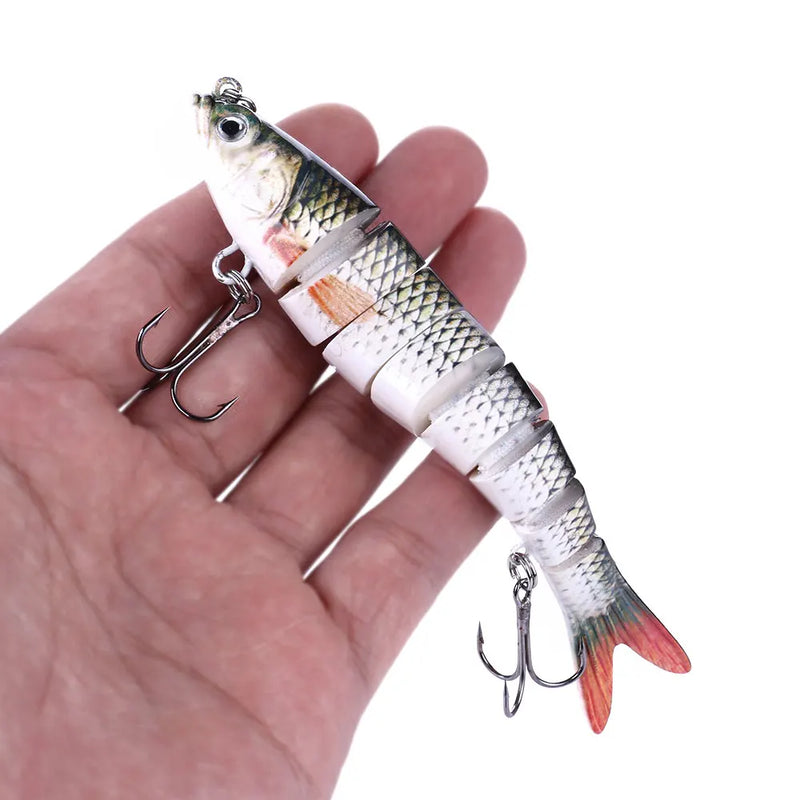 13.7cm 27g Sinking Wobblers 8 Segments Fishing Lures Multi Jointed Swimbait Hard Bait Fishing Tackle For Bass Isca Crankbait