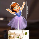 Disney Princess Cake Decoration Frozen Cake Cupcake Toppers Cake Flag for Baby Shower Happy Birthday Supplies Party Cake Decor