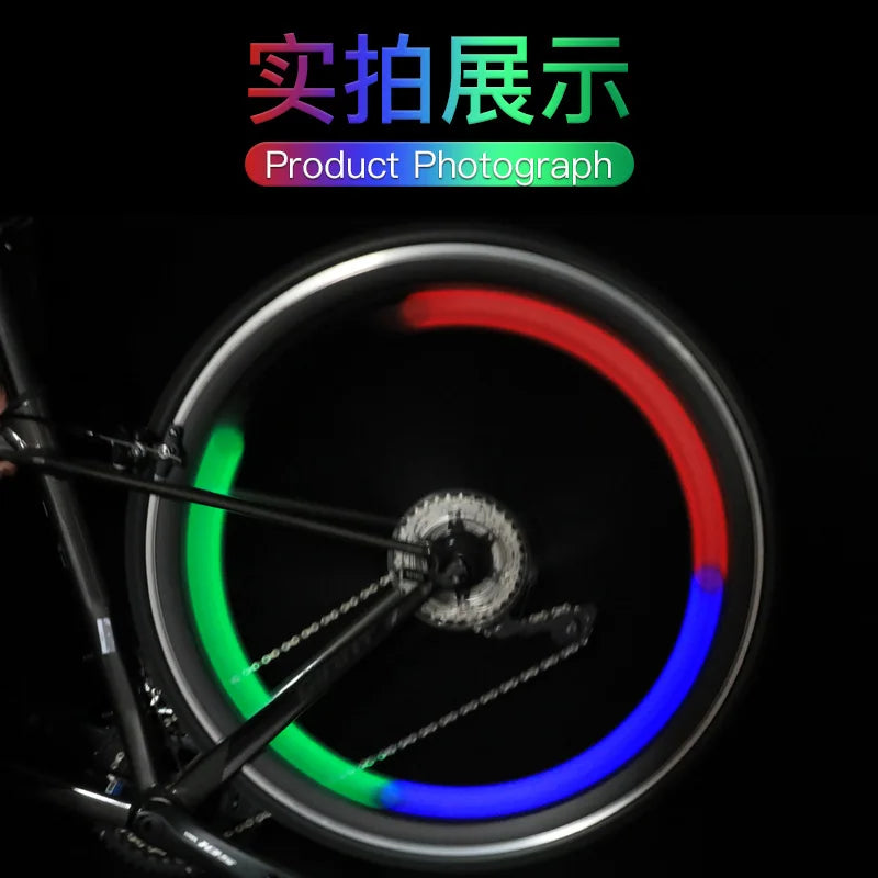 Bike Accessories Led Bicycle Wheel Spoke Light Tire Bright Lamp Cycle Firefly Hotwheels Flash Light Lighting Bycicle Light