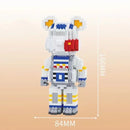 Hot 3D Kawaii Bear Model Micro Diamond Building Block With Light Developmental Brick Toys For Boys Kids Children Birthday Gifts