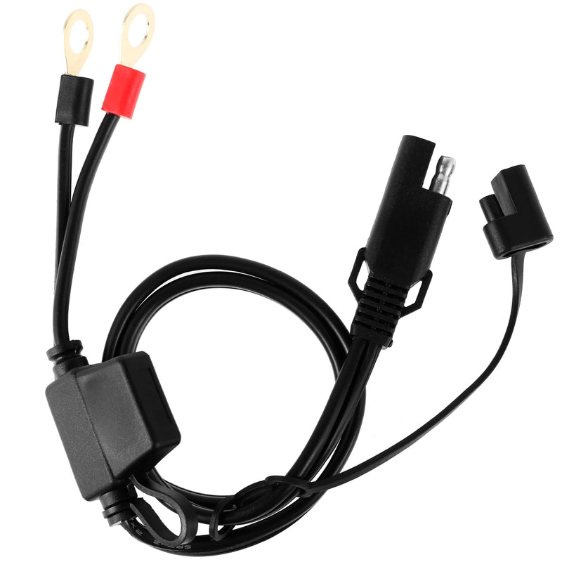 SAE to Ring Terminal Harness Accessory Motorcycle Battery Charger Cord Sae to O Ring Terminal Quick Disconnect Extension Cable