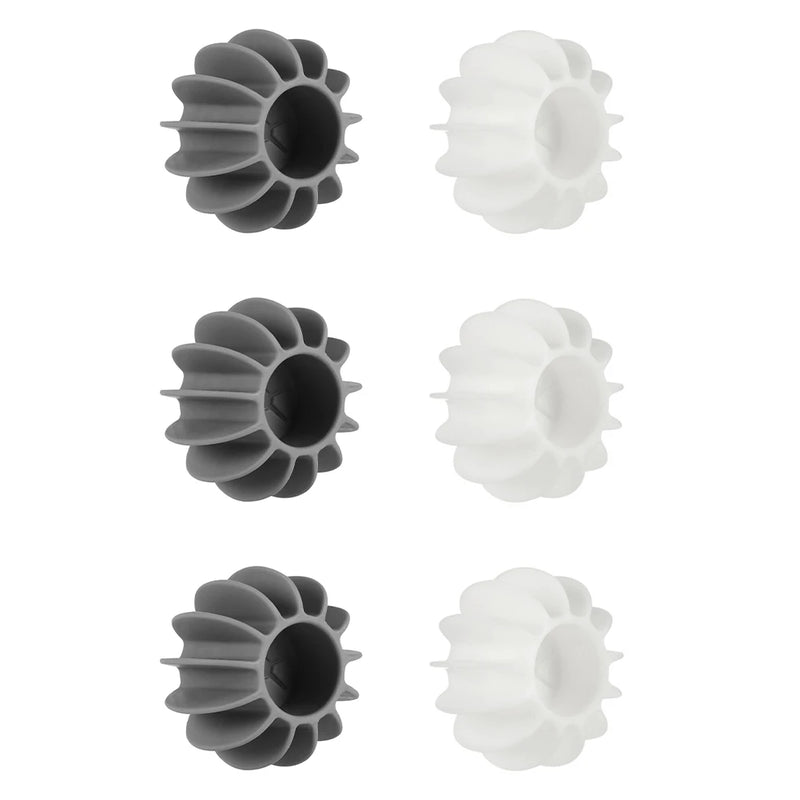 6pcs Laundry Ball Reusable Silicone Wash Ball Solid Color Dryer Balls Magic Pet Hair Remover Enhance Your Machine Cleaning Power