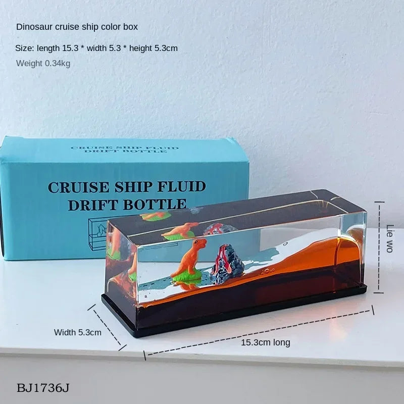 Going Merry Floating Ship Thousand Sunny Barcos Floating Boat Ship Fluid Liquid Titanic Cruise Ship Hourglass Fluid Drift Bottle