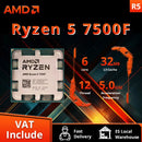 AMD Ryzen 5 7500F Processor 5GHz 6-Core 12-Thread 38MB Desktop Processor Socket AM5 CPU Gaming Processo