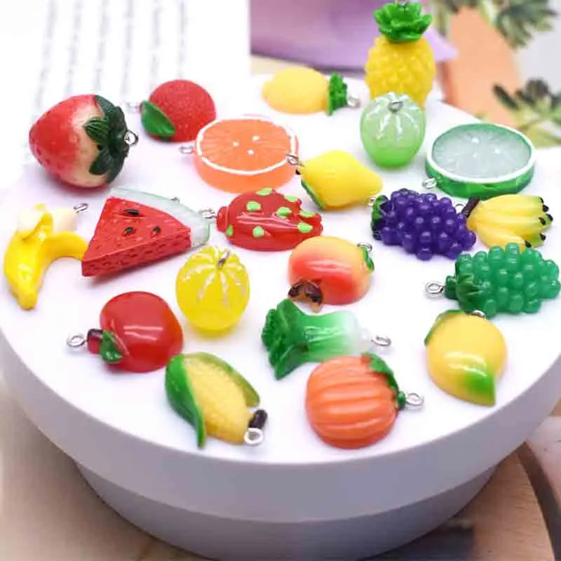 Earring For Women Resin Handmade Cartoons Animals Fruits Vegetables Kawaii Drop Earrings Funny Gifts