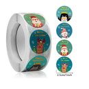 500 Pcs/Roll Merry Christmas Santa Claus Sticker Gift Decoration Sealing Stickers Children's Reward Sticker