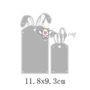 Piggy Craft metal cutting dies cut die mold Easter Bunny Tag Scrapbook paper craft knife mould blade punch stencils dies
