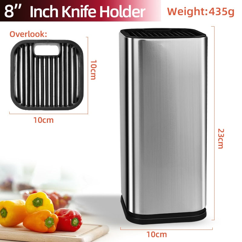 Myvit Knife Stand Holder For Kitchen Knife Stainless Steel Cooking Knife Holder Stand Block High End Kitchen Accessories