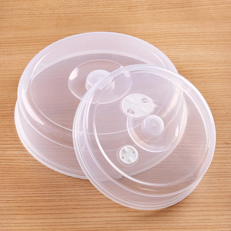Large Microwave Splatter Cover Lid with Steam Vent Fresh keeping Kitchen Stackable Sealing Disk Cover Universal Plate Bowl Cover