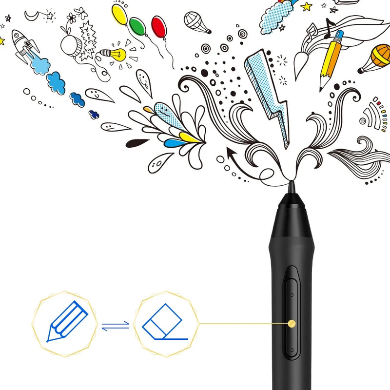 P05/P05S Battery-Free Passive Stylus for Ugee / XP-Pen  Deco 01V2/Deco 03/Star G640S Graphics Drawing tablet