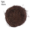 8-25cm Round Rattan Bird Nest Easter Decoration Bunny Eggs Artificial Vine Nest For Home Garden Decor Happy Easter Party Supply