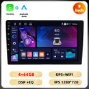 Podofo 4 + 64G 7 ''/9''/10.1 ''Car Radio Universal Android Multimedia Player WIFI GPS Navigation Carplay Android Auto DSP Car Audio