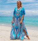 Kaftan Dresses for Women Plus Size Bathing Suit Cover Up Vneck Batwing Dress Loose Fit Moroccan Caftan Mumu Dresses