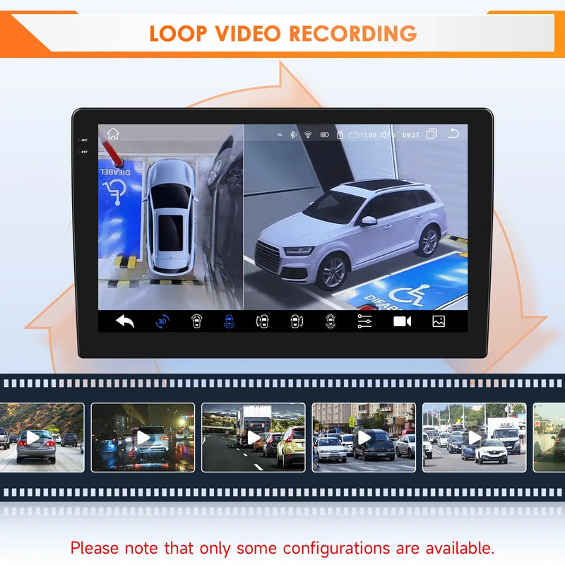 2Din 360Camera Android13 Car Radio For Ford Focus 2 Mk2 2004-2011 Car Multimedia Player Intelligent Screen autoradio Carplay SWC