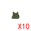 WW2 Military Building Blocks Mini Bricks Solider Figures Gifts Weapon Equipment Accessories USA Greman Vests Armor Toys For Kids