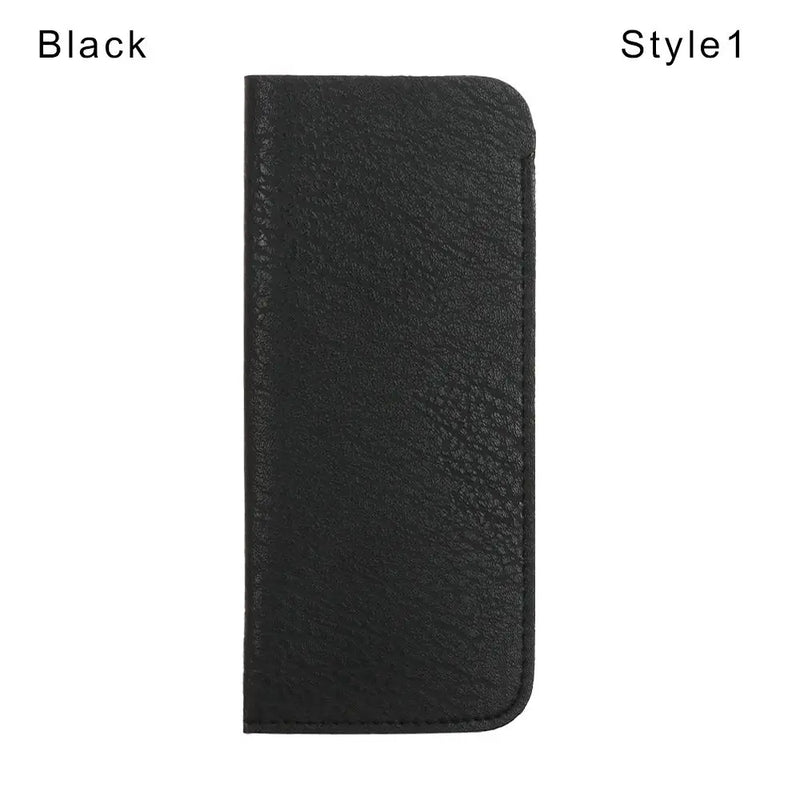 1Pcs Soft Leather Reading Glasses Bag Case Waterproof Solid Sun Glasses Pouch Simple Eyewear Storage Bags Eyewear Accessories