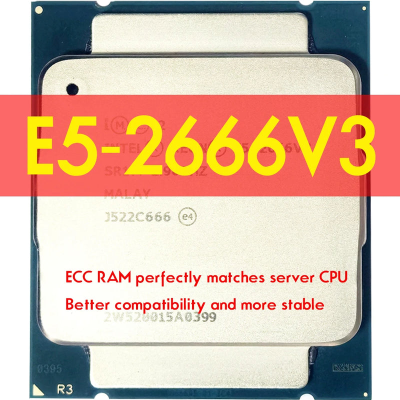 HUANANZHI X99 BD4 Motherboard Combo Kit Set 2011-3 XEON E5 2666 V3 2*16GB= 32GB 3200MHz DDR4 RAM REG ECC Memory NVME USB3.0 ATX