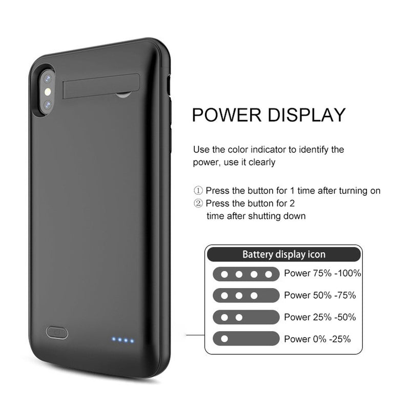 PINZHENG 6200mAh Battery Charger Case For iPhone 6 6S 7 8 Plus Charging Case For iPhone X XR Xs Max Portable Power Bank Charger