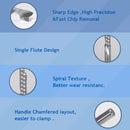 10Pcs 3.175mm 4mm 5mm 6mm AAA Left Spiral milling cutter down cut one Flute router bit CNC end mill carbide milling cutter