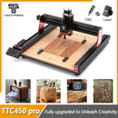 Twotrees TTC450 PRO CNC Router Machine CNC Woodworking Laser Engraving Cutting wood Metal GRBL Control