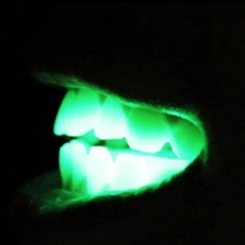 LED Light Up Mouth Braces Piece Glow Teeth Halloween Party Glow LED Teeth Flashing For Halloween Party Rave Glow Party Supplies