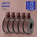 JAYO Wood PLA Filament 1.75mm 5Rolls Real Wood Fiber 3D Filament For FDM 3D Printers 15% Wood Fibers 3D printing Materials