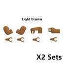 MOC Military Building Blocks Soldiers Figures Special Accessories Squatting Posture Arm Hand Kit Bricks Toys For Kid Gifts O020