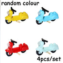 MOC Bricks Chrome Bike Bicycle Scooter Model Building Block Little Sheep Motorcycle City Traffic Bicycle Motor Vehicle Car