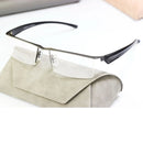 Vazrobe 160mm Oversized Eyeglasses Male Black Gold Glasses Frame Men Spetacles Prescription Semi Rimless Huge Large Wide Face