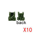 WW2 Military Building Blocks Mini Bricks Solider Figures Gifts Weapon Equipment Accessories USA Greman Vests Armor Toys For Kids