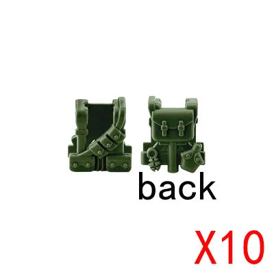 WW2 Military Building Blocks Mini Bricks Solider Figures Gifts Weapon Equipment Accessories USA Greman Vests Armor Toys For Kids