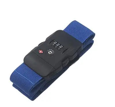 PP Luggage Belt 3 Digit Combination Luggage Strap with TSA Lock Travel EssentialsTravel Luggage Straps Suitcase Belts Adjustable