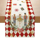 Christmas Nutcracker Linen Table Runners Dresser Scarf Winter Xmas Holiday Kitchen Party Decor Reusable Navidad Decorations 2025