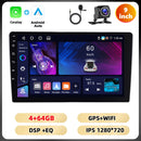 Podofo 4 + 64G 7 ''/9''/10.1 ''Car Radio Universal Android Multimedia Player WIFI GPS Navigation Carplay Android Auto DSP Car Audio