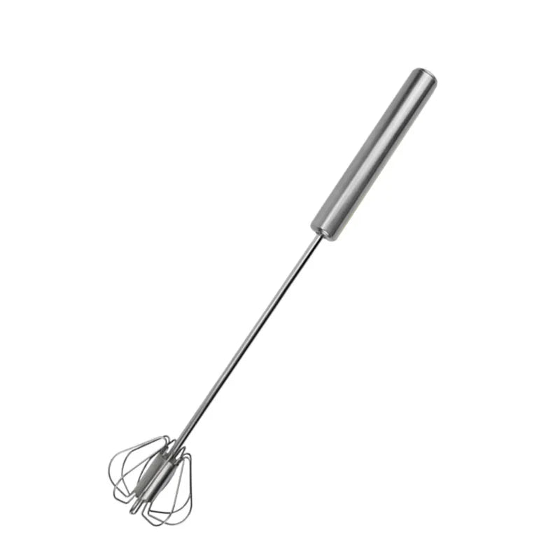 Semi Automatic Mixer Whisk Egg Beater Stainless Steel Manual Hand Mixer Self-Turning Cream Utensils Kitchen Mixer Egg Tools