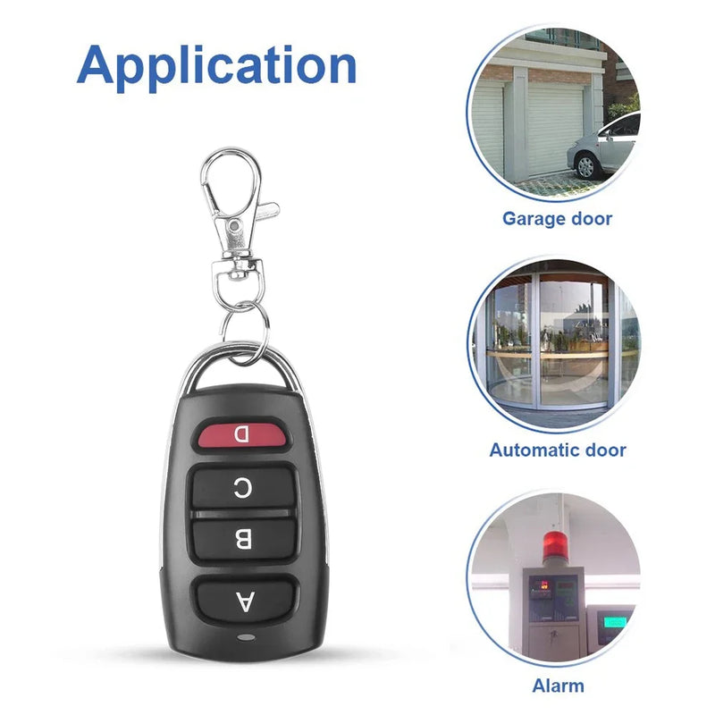 Universal Garage Door Opener Remote Control 433MHZ Clone Learning Rolling Code Duplicator For Gate Garage Door