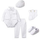 Baby Boy Christening Outfit Infant Baptism Easter Blessing Suit Toddler Wedding Chritmas Xmas Formal Ring Bearer Clothes Set