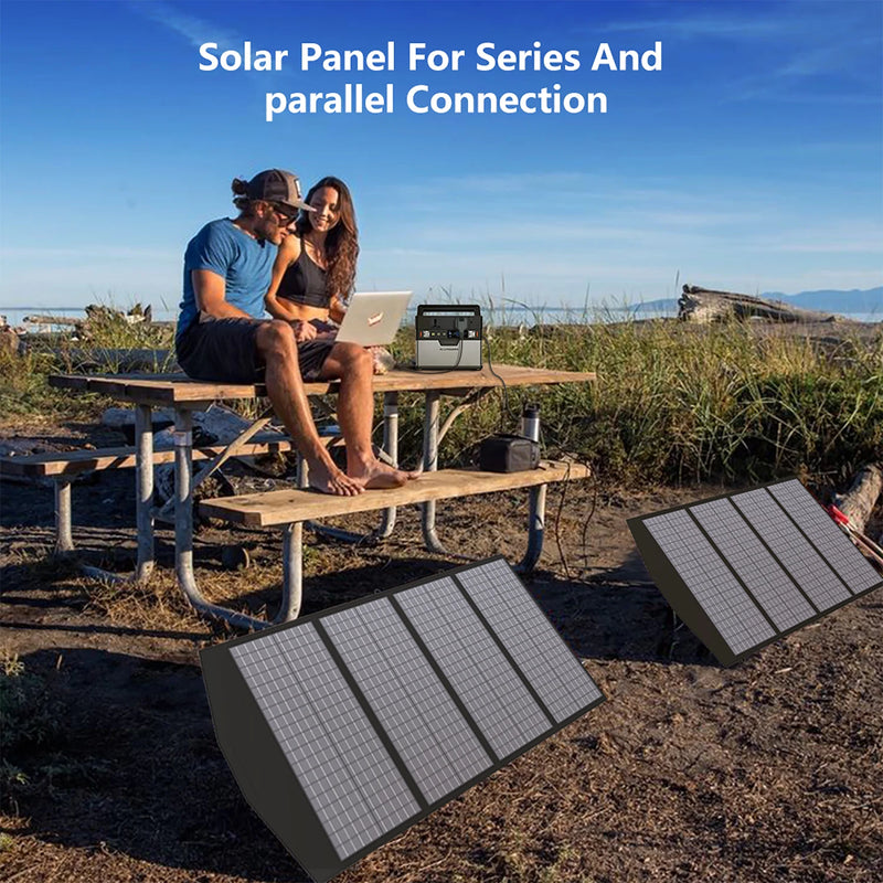 ALLPOWERS Solar Mobile Charger 18V 140W Foldable Solar Panel with MC-4, DC, and USB Output Suit For Laptops, Power Station etc