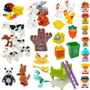 Children's Assembled Model Compatible Big Building Blocks Parts Figure Playground Animal Cooking Educational Toy For Kid Gift