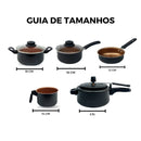 Teflom 8 PCs Rome 2.5L Non-stick Pressure Cooker Set