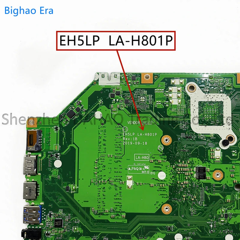 EH5LP LA-H801P For Acer Aspire A315-42 A515-43 A315-42G A515-43G Laptop Motherboard With AMD 300 R3-3200 R5-3500 R7-3700 CPU UMA