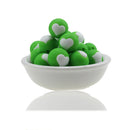 10pc/Lot  Valentines Day Silicone Beads Focal Heart Round Marking DIY Necklace Baby Pacifier Chain Beads For Making Jewelry