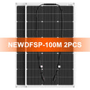 DOKIO 18V 200W Flexible Solar Panels 2PCS 100W Waterproof Monocrystalline Solar Panel Camping RV Home Charge 12V DFSP-100M