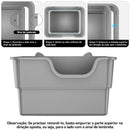 Amicura Cura Lite Cat Litter Box Semi-enclosed Splashproof Cat Tray Cat Toilet Cleaning extra-large litter box Pet Tray Bedpan