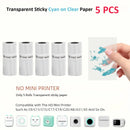 Thermal Paper Color On Clear Mini Printer Transparent Sticker Maker Small Pocket Printer Paper for Children DIY 57mm Photo Print
