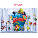 Superzings Birthday Party Supplies Balloon Banner Backdrop Tableware Cake Topper Party Decoration Baby Shower