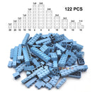 122pcs Thick Figures Bricks 12 Size DIY Building Blocks Educational Creative Size Compatible With 3001 Plastic Toys for Children